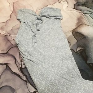 Willow & Clay star print strapless jumpsuit